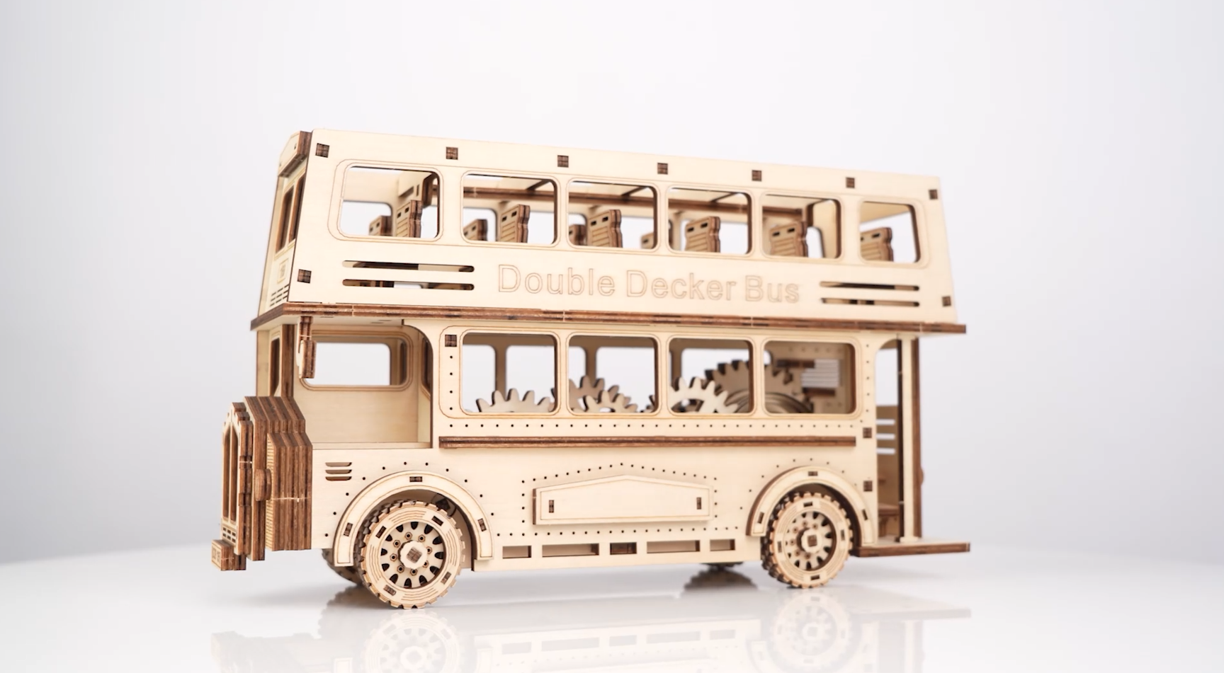 Amazon | Hallisun 3D木製パズル バスウッドパズル 回転ギア起動機能